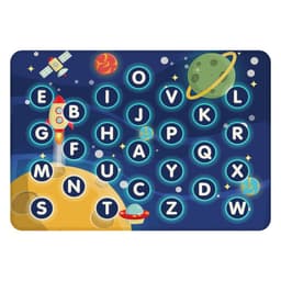 Tapete de Atividades Infantil Letras no Espaço Único 90x125