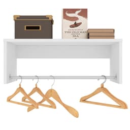 Nicho Cabideiro Suspenso Berlim Branco - Lumil Móveis