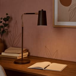 Luminária de Mesa Abajur Angel Marrom Cortem