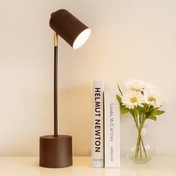 Luminária de Mesa Abajur Anne Marrom Cortem