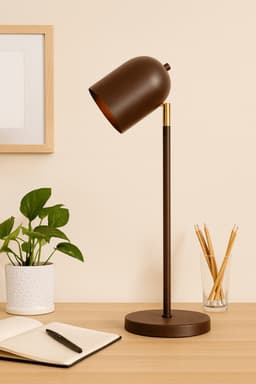 Luminária de Mesa Abajur Britney Marrom Cortem