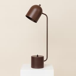 Luminária de Mesa Abajur Elis Marrom Cortem