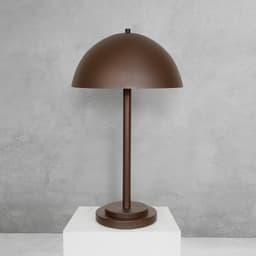 Luminária de Mesa Abajur Komaco Marrom Cortem