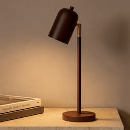 Luminária de Mesa Abajur Sandra Marrom Cortem