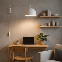 Luminária de Parede Arandela Articulada Komaco Branco