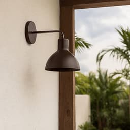 Luminária de Parede Arandela Fixa Rosa Marrom