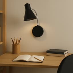 Luminária de Parede Arandela com Flexível Amélia Preto