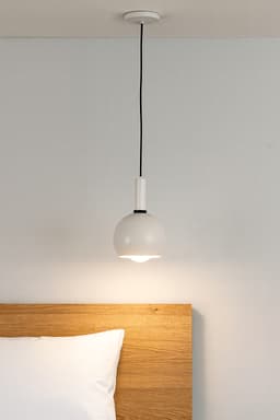 Luminária de Teto Pendente Nísia Esfera 20 Branco