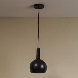Luminária de Teto Pendente Nísia Esfera 20 Preto