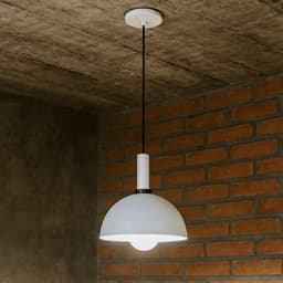 Luminária de Teto Pendente Nísia Esfera 30 Branca
