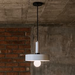 Luminária de Teto Pendente Nísia Retrô Branco