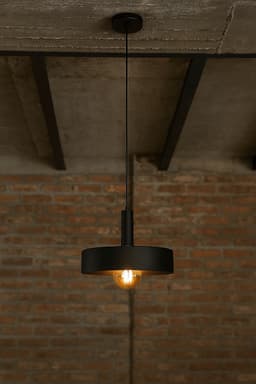 Luminária de Teto Pendente Nísia Retrô Preto