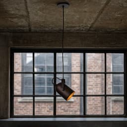 Luminária de Teto Pendente Nelle Marrom Cortem
