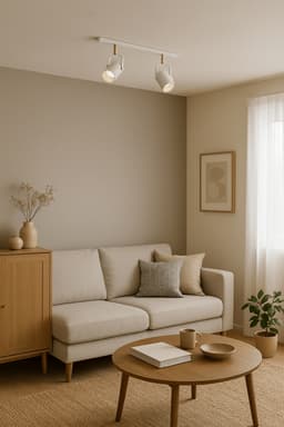 Trilho de Teto com 2 Spots Becker Branco 50cm