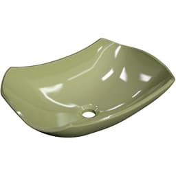 Cuba de Apoio Abaulada C01 Para Banheiro Lux L42 Verde Acqua - Lyam Decor