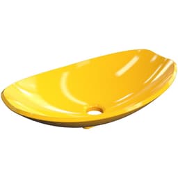 Cuba de Apoio Canoa C01 Para Banheiro Lux L45 Amarelo - Lyam Decor