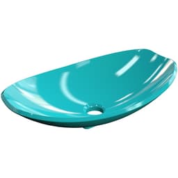 Cuba de Apoio Canoa C01 Para Banheiro Lux L45 Azul Turquesa - Lyam Decor
