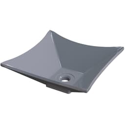 Cuba de Apoio Para Banheiro Quadrada C01 Lux Cinza - Lyam Decor