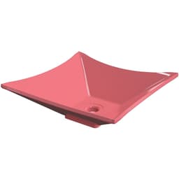 Cuba de Apoio Para Banheiro Quadrada C01 Lux L34 Rosa - Lyam Decor