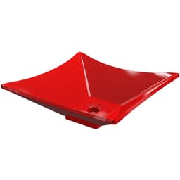 Cuba de Apoio Para Banheiro Quadrada C01 Lux L34 Vermelho - Lyam Decor