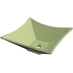 Cuba de Apoio Para Banheiro Quadrada C01 Lux Verde Acqua - Lyam Decor