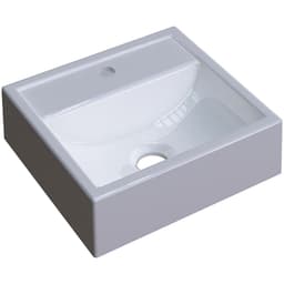 Cuba de Apoio Quadrada C01 Para Banheiro Q32W Branco - Lyam Decor
