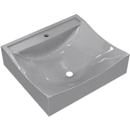Cuba de Apoio Quadrada Para Banheiro Lavabo C01 Q440 Cinza - Lyam Decor