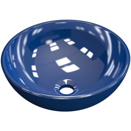 Cuba de Apoio Redonda C01 Para Banheiro R35W Azul Escuro - Lyam Decor