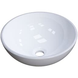 Cuba de Apoio Redonda C01 Para Banheiro R35W Branco - Lyam Decor