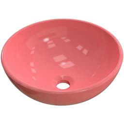 Cuba de Apoio Redonda C01 Para Banheiro R35W Rosa - Lyam Decor