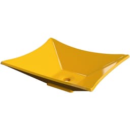Cuba de Apoio Retangular C01 Para Banheiro Lux L38 Amarelo - Lyam Decor