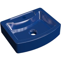 Cuba de Apoio Retangular C01 Para Banheiro RT41 Aria Azul Escuro - Lyam Decor