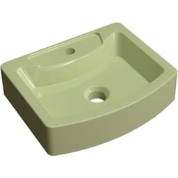 Cuba de Apoio Retangular C01 Para Banheiro RT41 Aria Verde Acqua - Lyam Decor