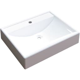 Cuba de Apoio Retangular C01 Para Banheiro RT49 Branco - Lyam Decor
