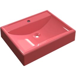 Cuba de Apoio Retangular C01 Para Banheiro RT49 Rosa - Lyam Decor