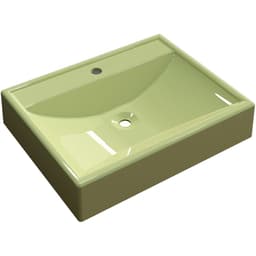 Cuba de Apoio Retangular C01 Para Banheiro RT49 Verde Acqua - Lyam Decor
