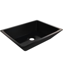 Cuba de Apoio Retangular Para Banheiro Lavabo C01 RT45 Preto - Lyam Decor