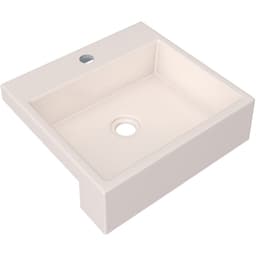 Cuba de Semi Encaixe C01 Quadrada Para Banheiro XQ395 Bege - Lyam Decor