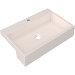 Cuba de Semi Encaixe Retangular C01 Para Banheiro XRT55 Bege - Lyam Decor