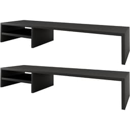 Kit 02 Suportes Para Monitor Stand Home Office Lap 90 cm L03 Preto - Lyam