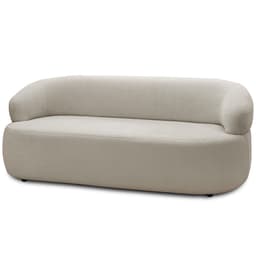 Sofá 2 Lugares Orgânico Sala de Estar Living 140cm Carmen F04 Bouclê Bege - Lyam Decor