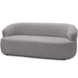Sofá 2 Lugares Orgânico Sala de Estar Living 140cm Carmen F04 Veludo Cinza - Lyam Decor