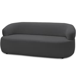 Sofá 3 Lugares Orgânico Sala de Estar Living 170cm Carmen F04 Bouclê Grafite - Lyam Decor