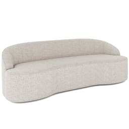 Sofá 4 Lugares Curvo Sala de Estar Living Lótus D02 Linho Cru 280 cm D-461 - Lyam