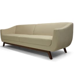 Sofá 4 Lugares Para Sala de Estar Atenas 260 cm D02 Linho Bege B-298 - Lyam Decor