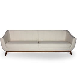 Sofá 4 Lugares Para Sala de Estar Atenas 260 cm D02 Linho Bege C-443 - Lyam Decor