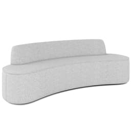 Sofá 4 Lugares Sala de Estar Cancún D02 Linho Cinza 300 cm D-315 - Lyam Decor