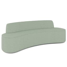 Sofá 4 Lugares Sala de Estar Cancún D02 Linho Verde 280 cm D-477 - Lyam Decor