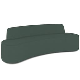 Sofá 4 Lugares Sala de Estar Cancún D02 Linho Verde Musgo 280 cm C-117 - Lyam Decor