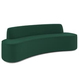 Sofá 4 Lugares Sala de Estar Cancún D02 Veludo Verde Musgo 260 cm C-303 - Lyam Decor